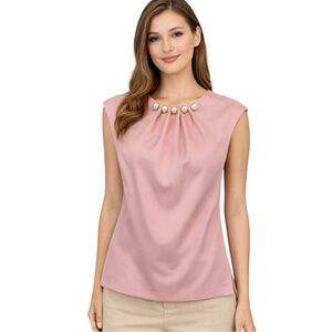 Ted Baker London Camble Pink Pearl Top Size 0 XS